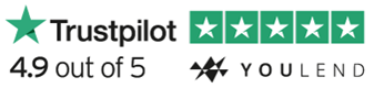 Trustpilot 4.9 out of 5 YouLend logo