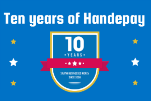 10 Years of Handepay graphic