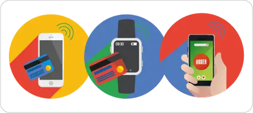 Contactless payments icons