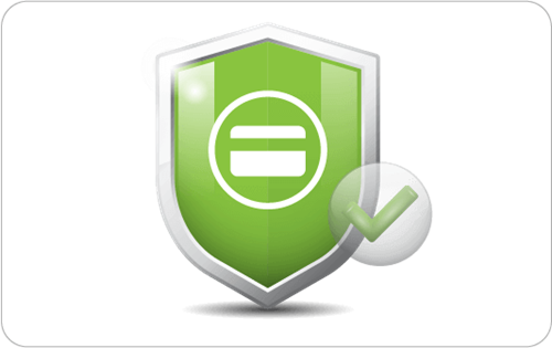 Compliance shield with green tick
