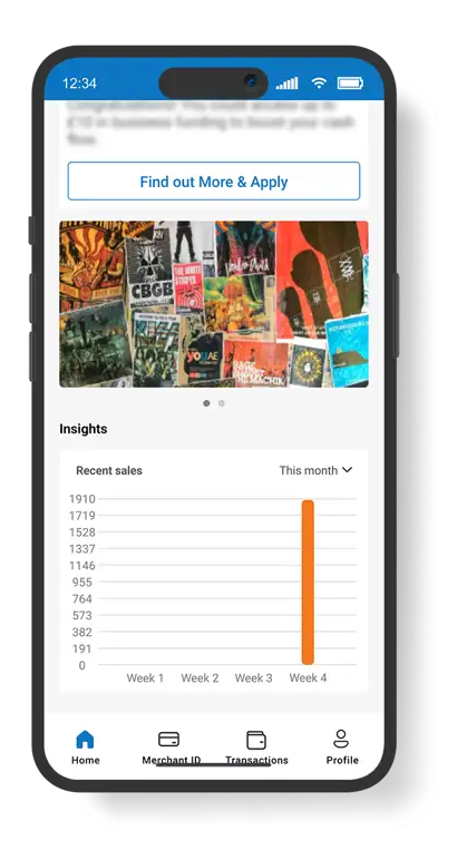 Homepage insights screen