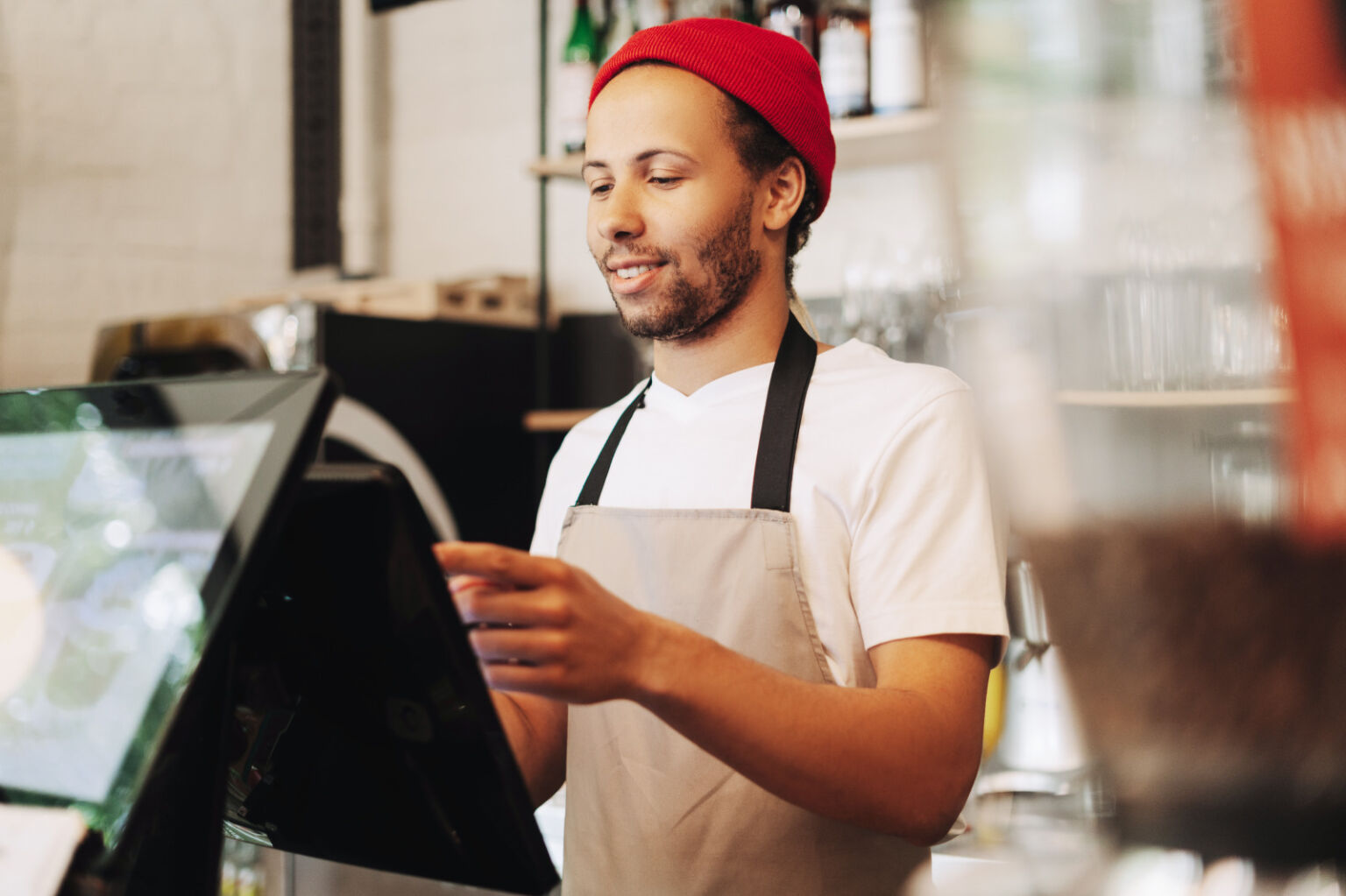 Cafe worker