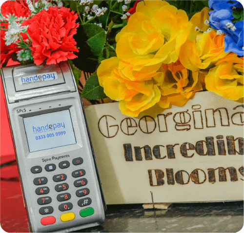 Florist with Handepay Card Payment Machine
