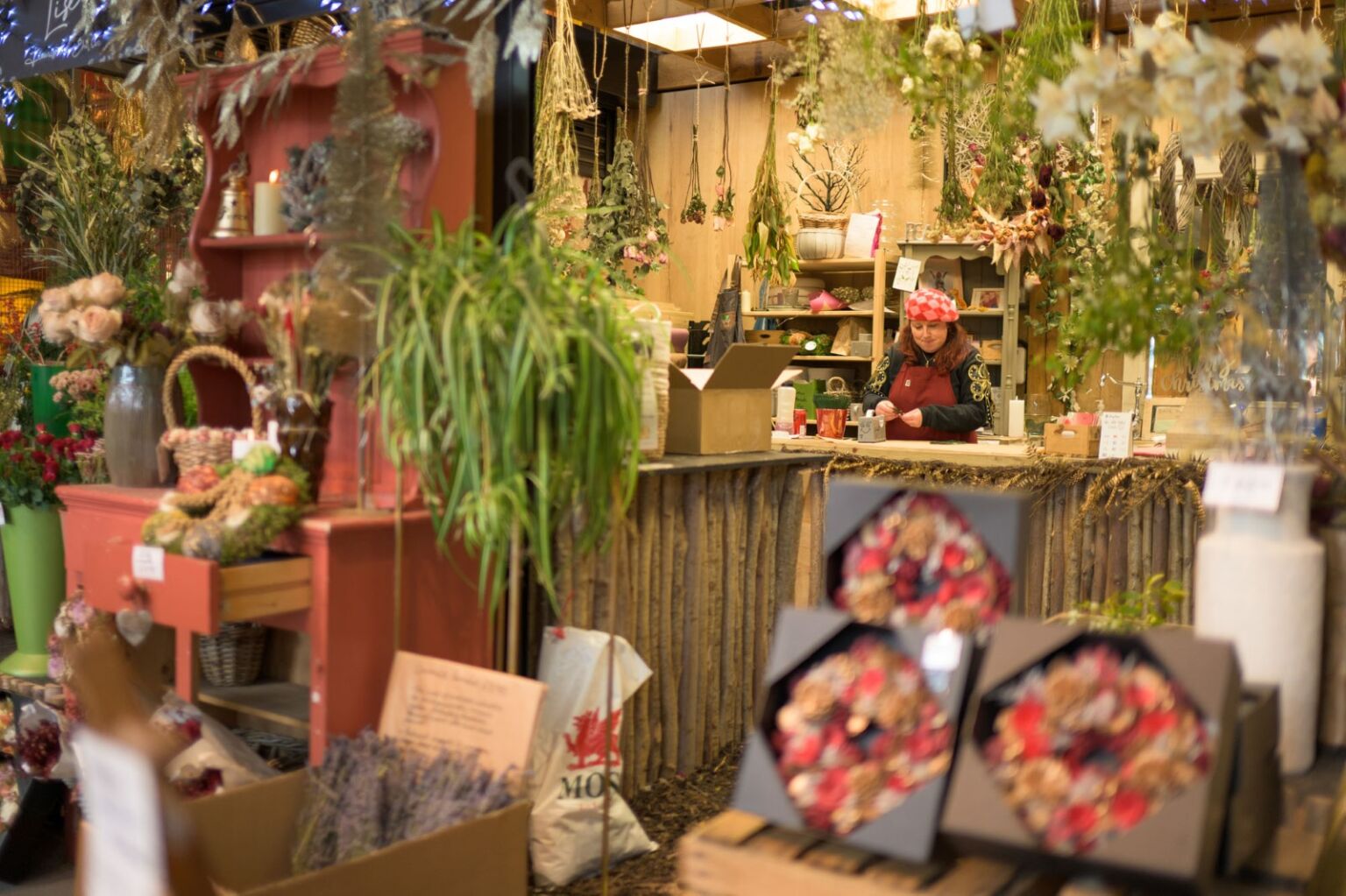 Florist at work