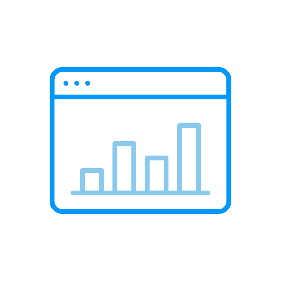 Reporting graph icon
