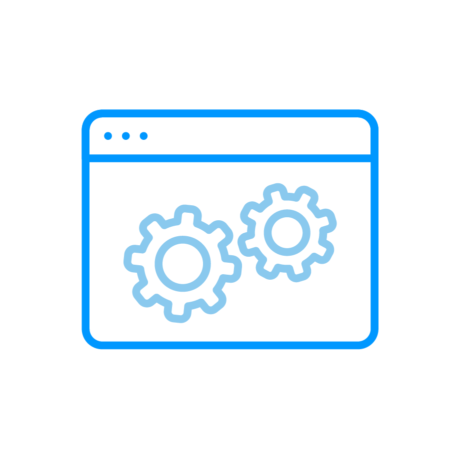 Web builder set up icon