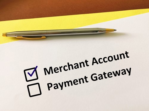 Tick on a paper next to the option of Merchant Account