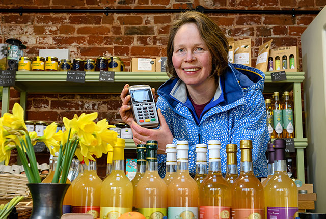 Emma, owner of The Tacons using Handepay Card Payment Machine
