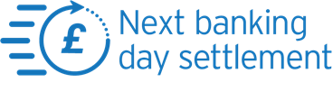 £ sign for next banking day settlement