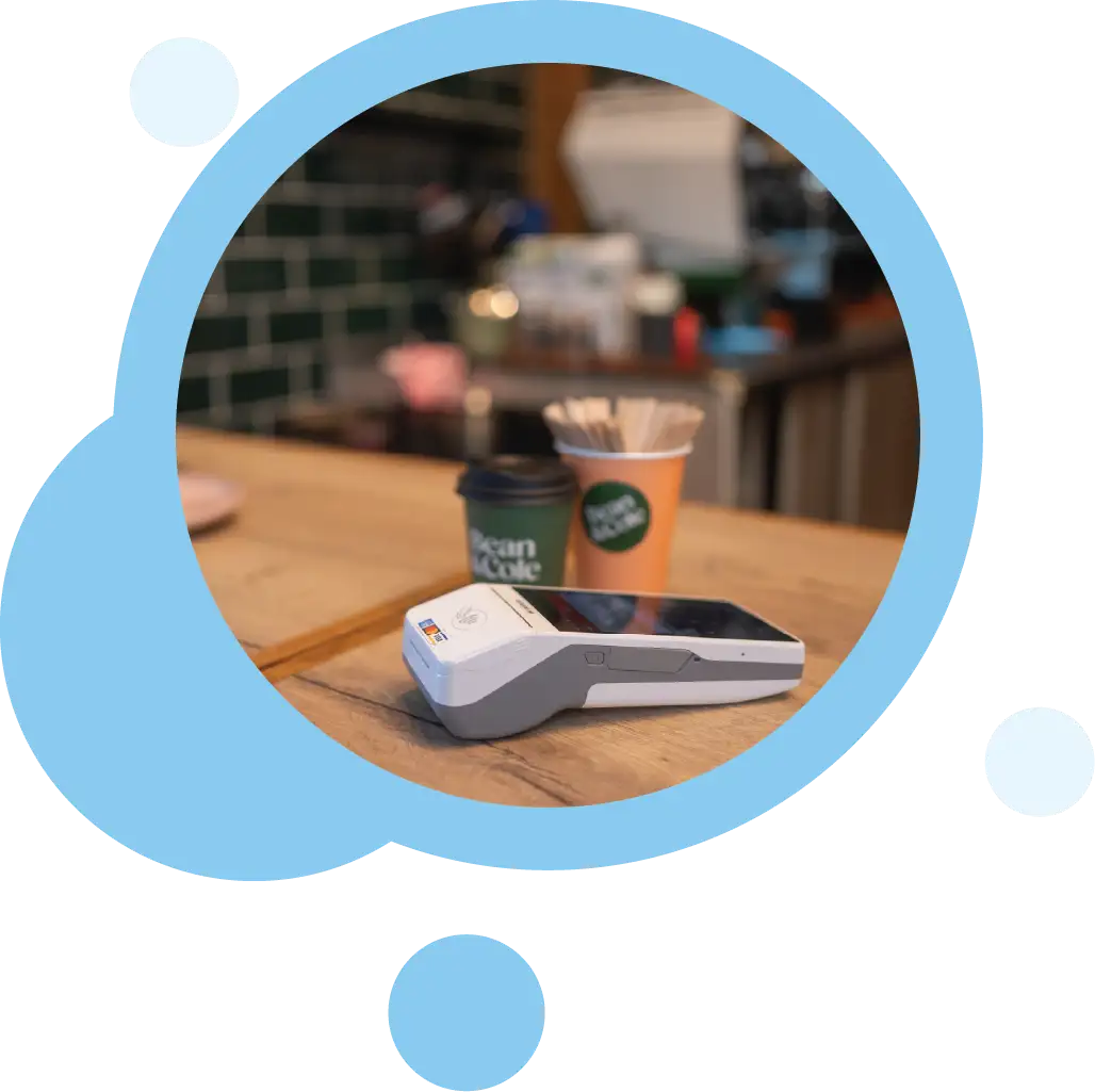Saturn Android Smart Terminal in a bubble