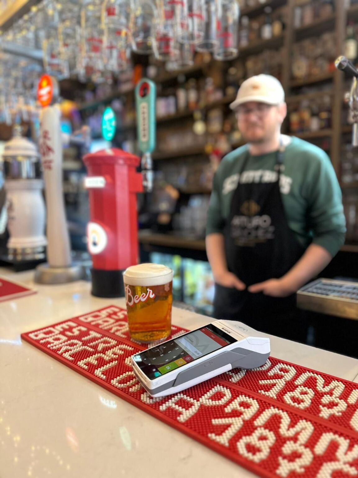 Saturn Android Smart Terminal on bar
