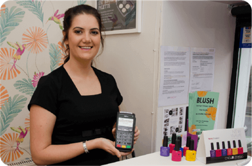 Amy Walters from Blush Tanning and Beauty Salon
