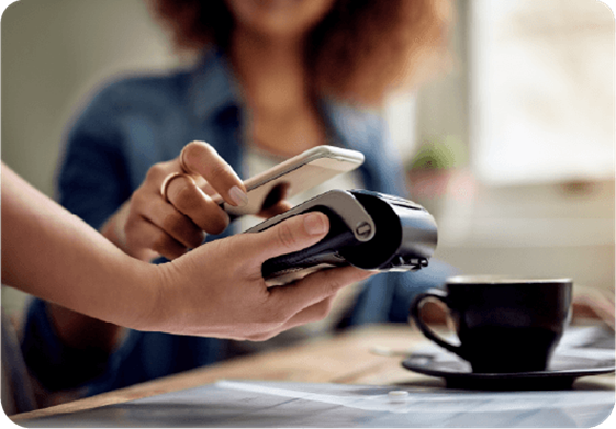 Contactless payment on card machine